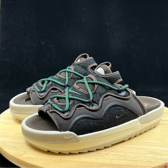 Nike Offline 2.0 Velvet Brown Noble Green DJ6229-200 sz 8.5 Men's Sandal Slides - Picture 2 of 10